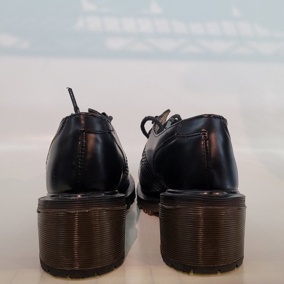 Dr. Martens Leather chunky-heeled Shoes (women's 38.5) - Picture 4 of 5